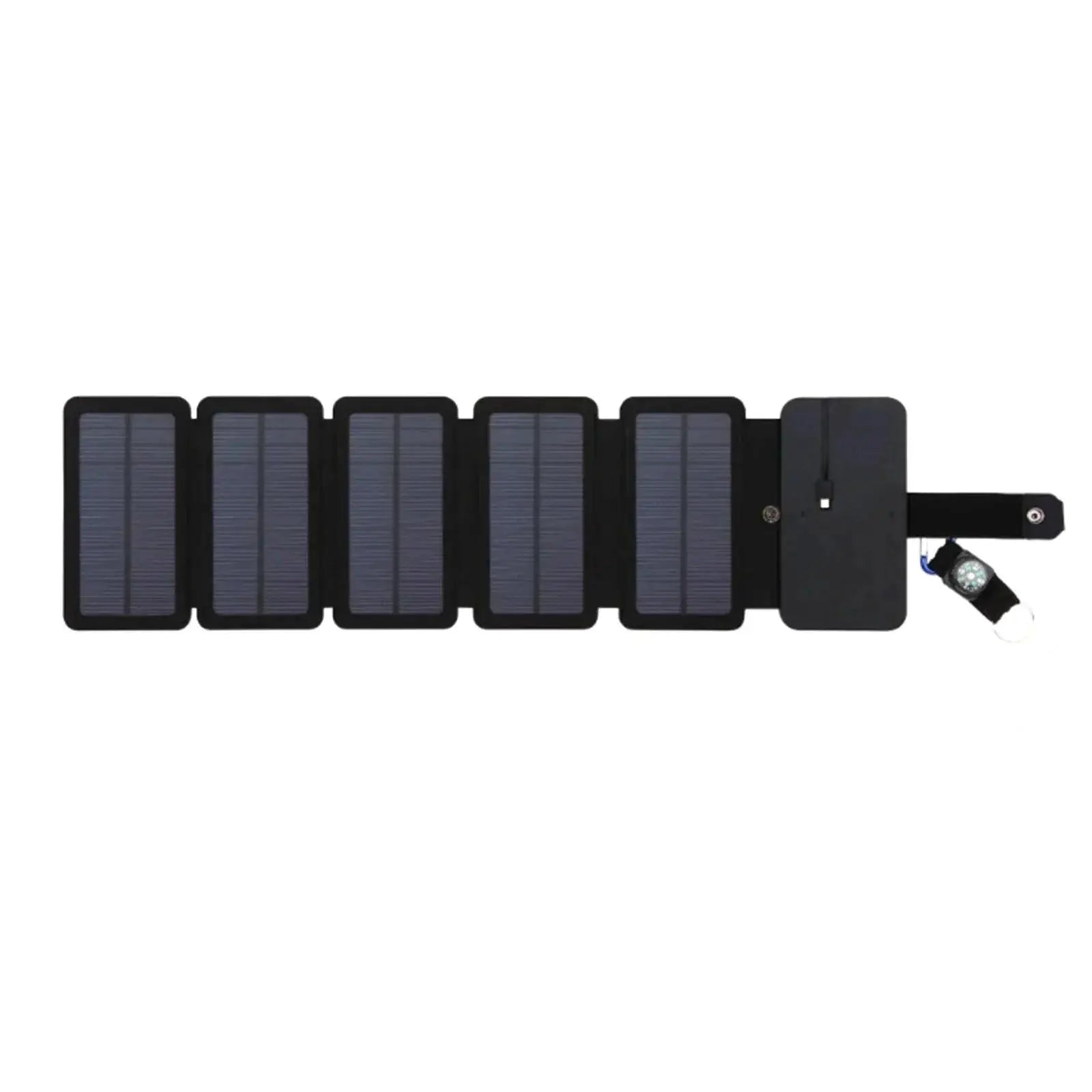 20W Foldable Solar Power Bank With USB Charger And Compass
