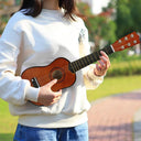 21 Inch Basswood Ukulele 6 Strings Small Guitar for Kids
