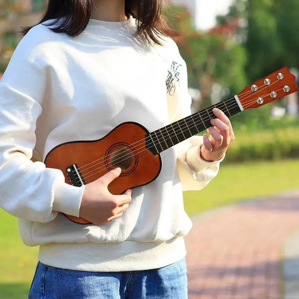 21 Inch Basswood Ukulele 6 Strings Small Guitar for Kids