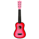 21 Inch Basswood Ukulele 6 Strings Small Guitar for Kids