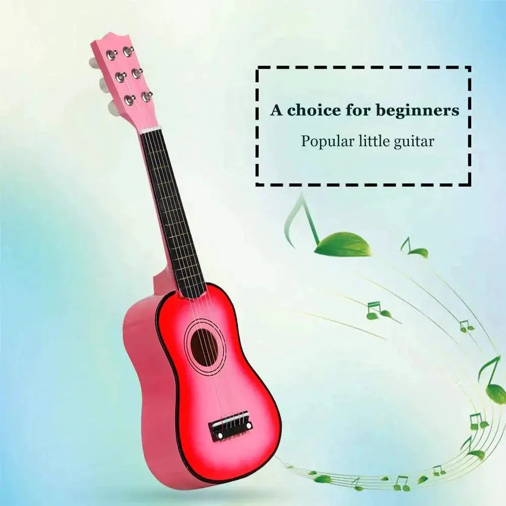 21 Inch Basswood Ukulele 6 Strings Small Guitar for Kids
