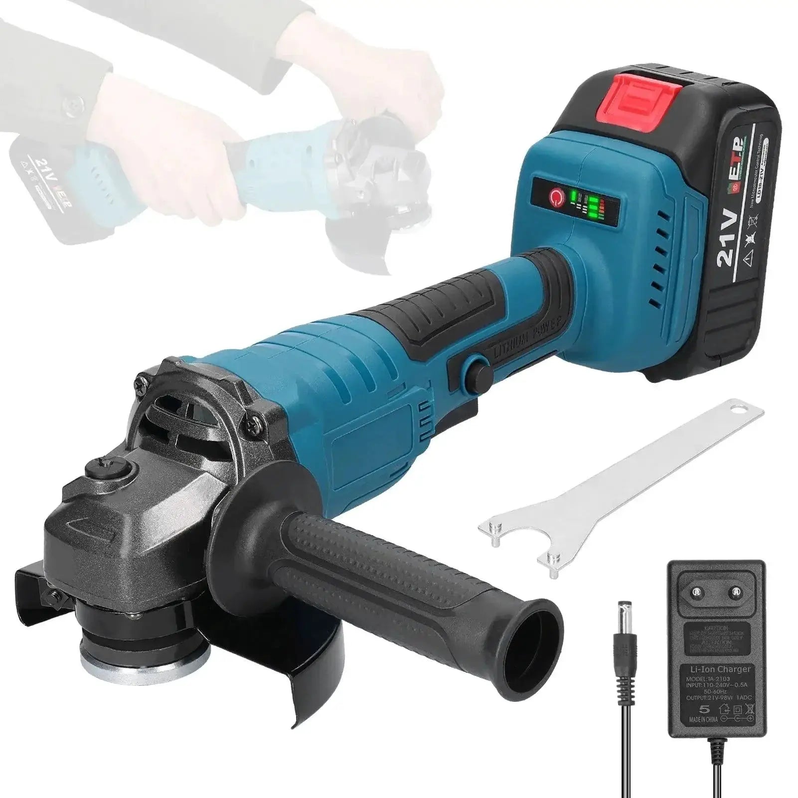 21V 125mm M14 Brushless Angle Grinder for Cutting Tasks