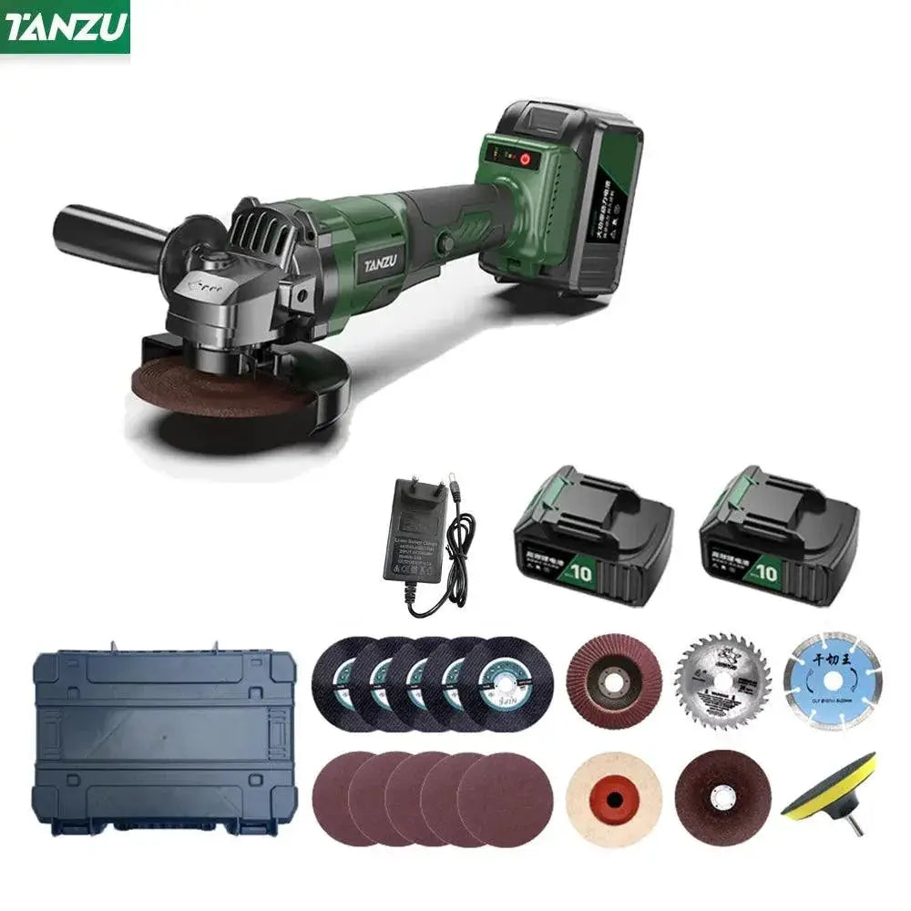 21V Brushless Cordless Angle Grinder 4 Inch Electric Tool