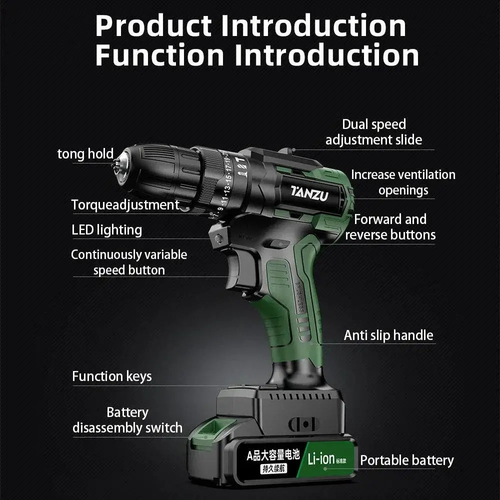 WORX 21V Cordless Drill With 30Nm Torque Jack For Tough Jobs