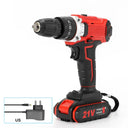 21V Cordless Electric Screwdriver & Impact Drill Mini Tool