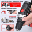 21V Cordless Impact Drill 3-in-1 Electric Screwdriver