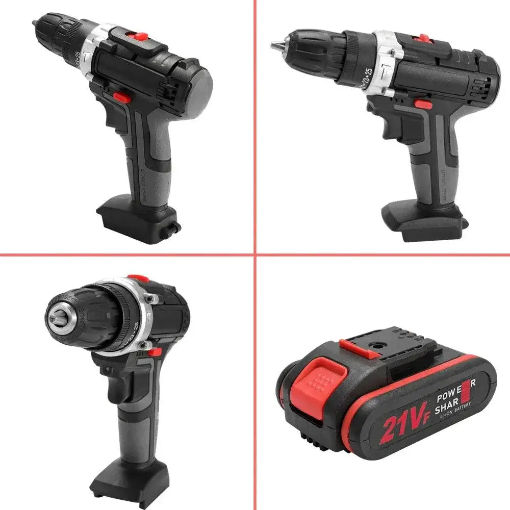 21V High Power Cordless Impact Drill for DIY Projects