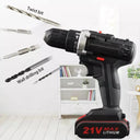 21V High-Power Cordless Electric Impact Drill for DIY Use