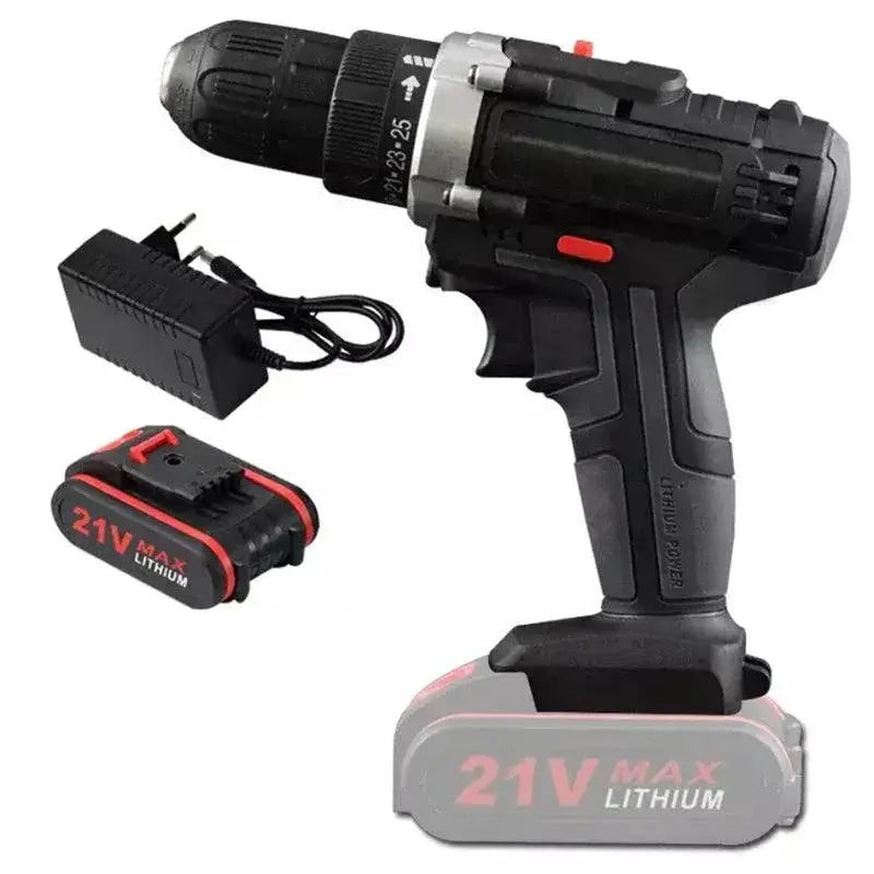21V High Power Cordless Impact Drill for DIY Projects