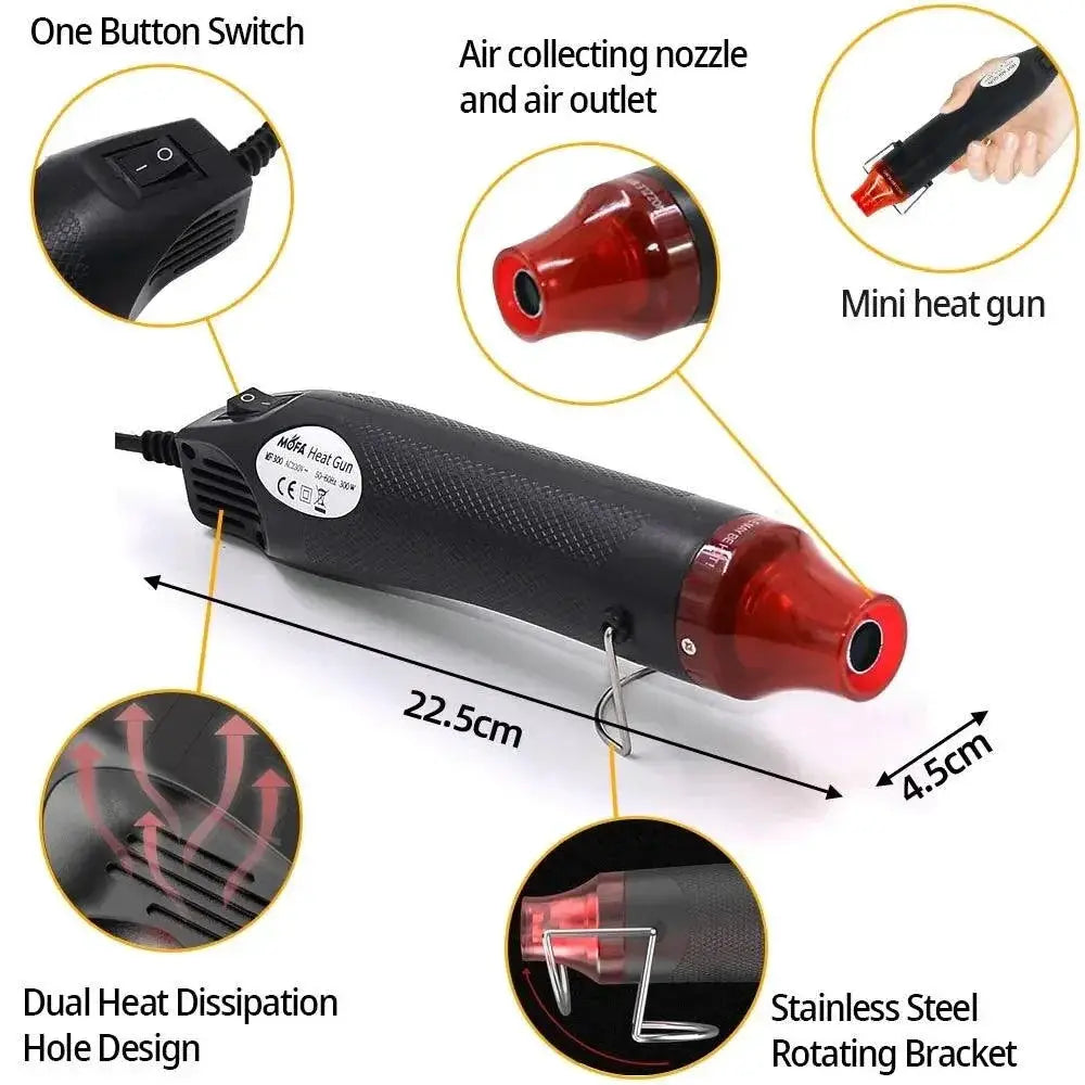 Dual Voltage 220 110V Hot Air Gun Mini 300W Tool Pro