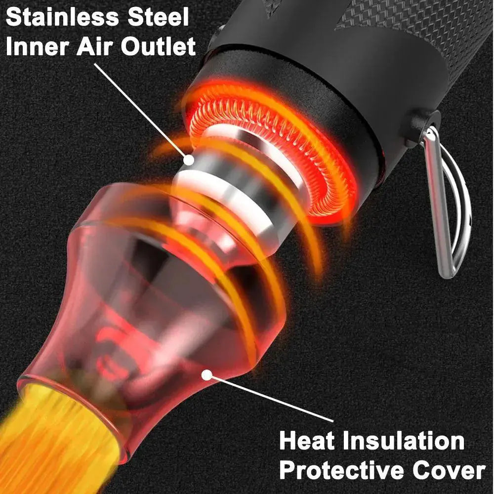 220V Mini Heat Gun With Stand For DIY Soldering Projects
