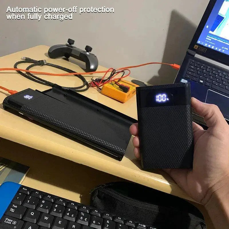 22.5W Quick Charge PD 3.0 Type C Power Bank Case Portable