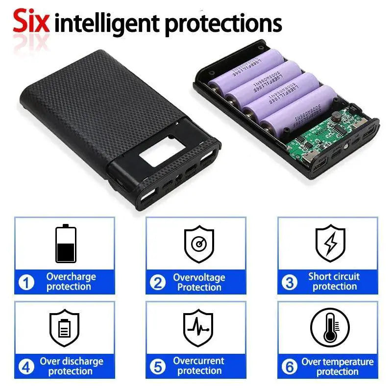 22.5W Quick Charge PD 3.0 Type C Power Bank Case Portable