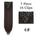Hair Extensions: 24 Inch Blonde Black Clip-in
