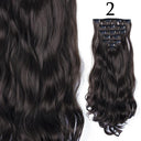 Hair Extensions: 24 Inch Blonde Black Clip-in