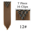 Hair Extensions: 24 Inch Blonde Black Clip-in