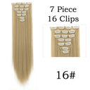 Hair Extensions: 24 Inch Blonde Black Clip-in