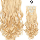 Hair Extensions: 24 Inch Blonde Black Clip-in