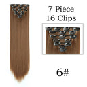 Hair Extensions: 24 Inch Blonde Black Clip-in