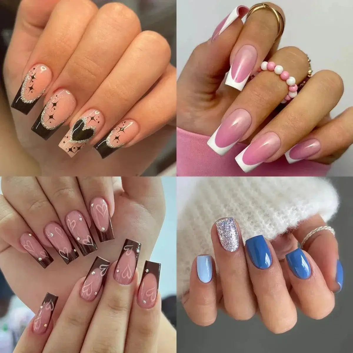 24 Piece Acrylic False Nails Set for Women Express Style