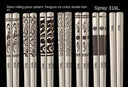 24cm Korean Chopsticks 316L Stainless Steel Laser Engraving Anti Skid
