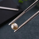 24cm Korean Chopsticks 316L Stainless Steel Laser Engraving Anti Skid