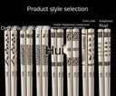 24cm Korean Chopsticks 316L Stainless Steel Laser Engraving Anti Skid