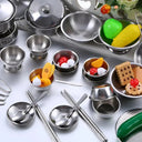 Kids Stainless Steel Kitchen Cookware Set 25 Piece For Fun