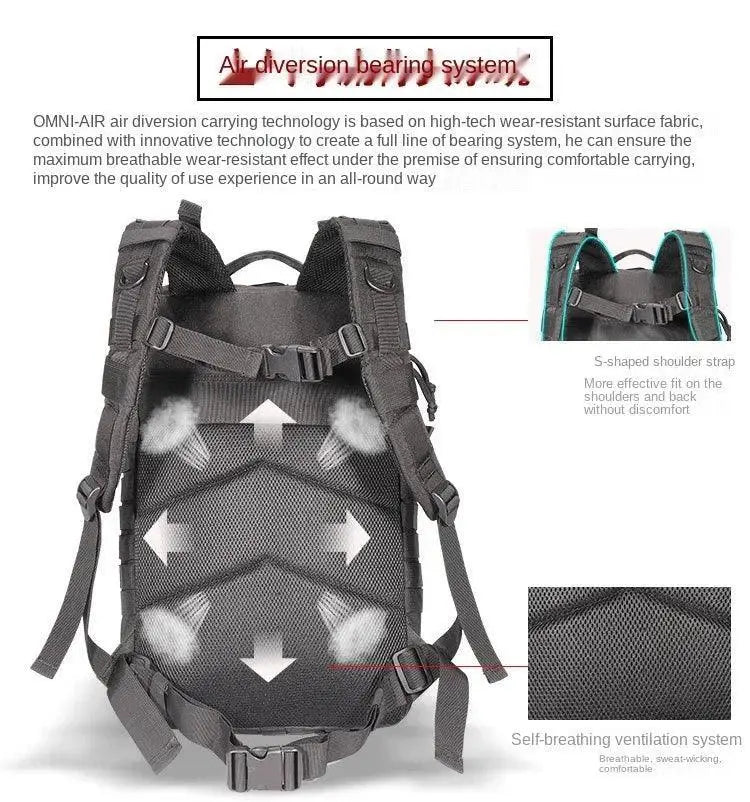 25L 50L Tactical Backpack Large Molle Hiking Bag For Men