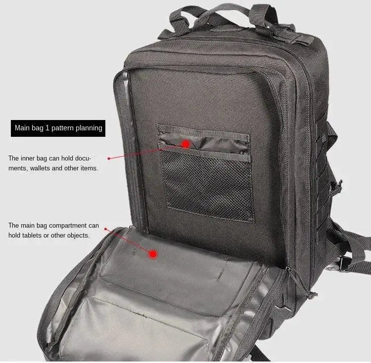 25L 50L Tactical Backpack Large Molle Hiking Bag For Men