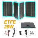 28W Portable Solar Panel Charger with Dual USB Ports