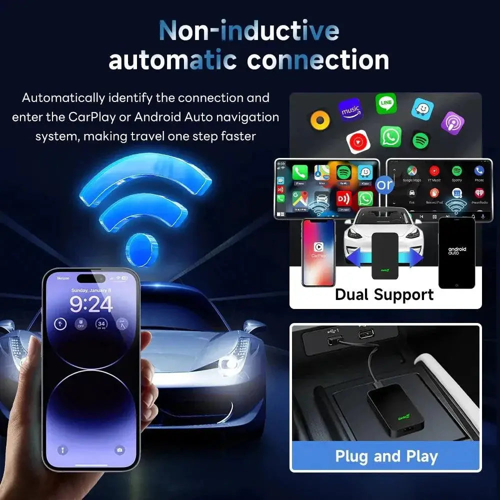 2air CarlinKit Wireless CarPlay And Android Auto Box Adapter