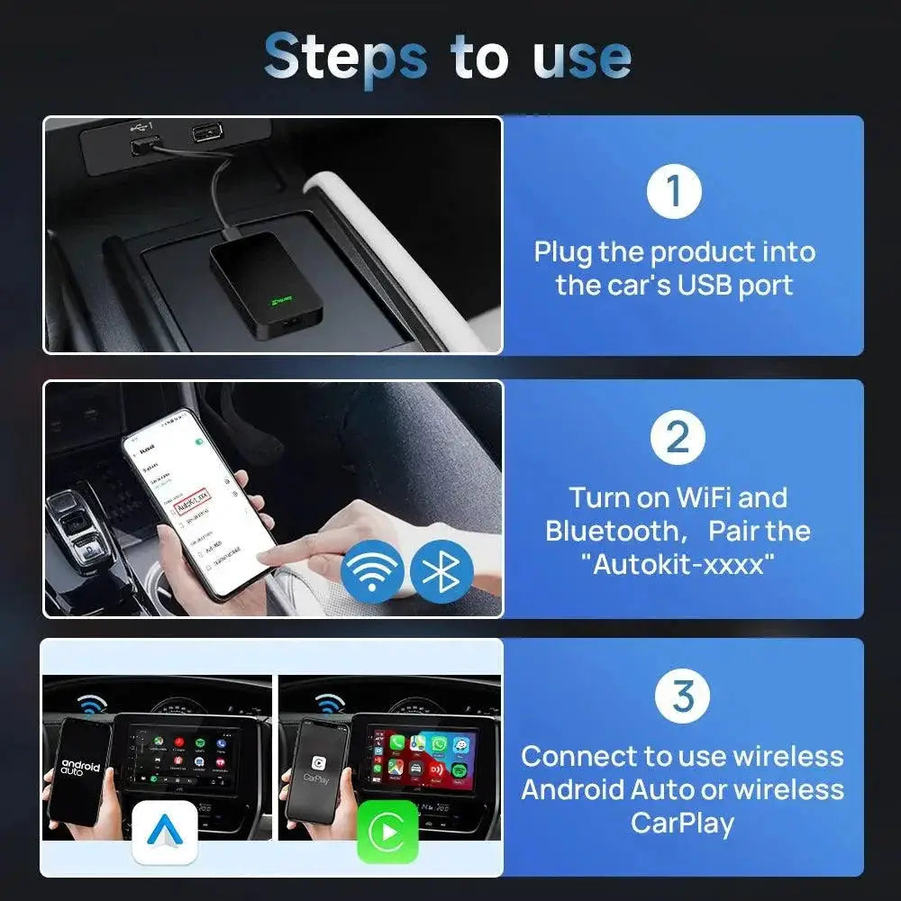 2air CarlinKit Wireless CarPlay And Android Auto Box Adapter