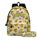 2PC/3PC-Set Pikachu Pokemon Backpack for School Kids