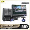 3-Camera Dash Cam: Complete Triple Camera Setup Vision