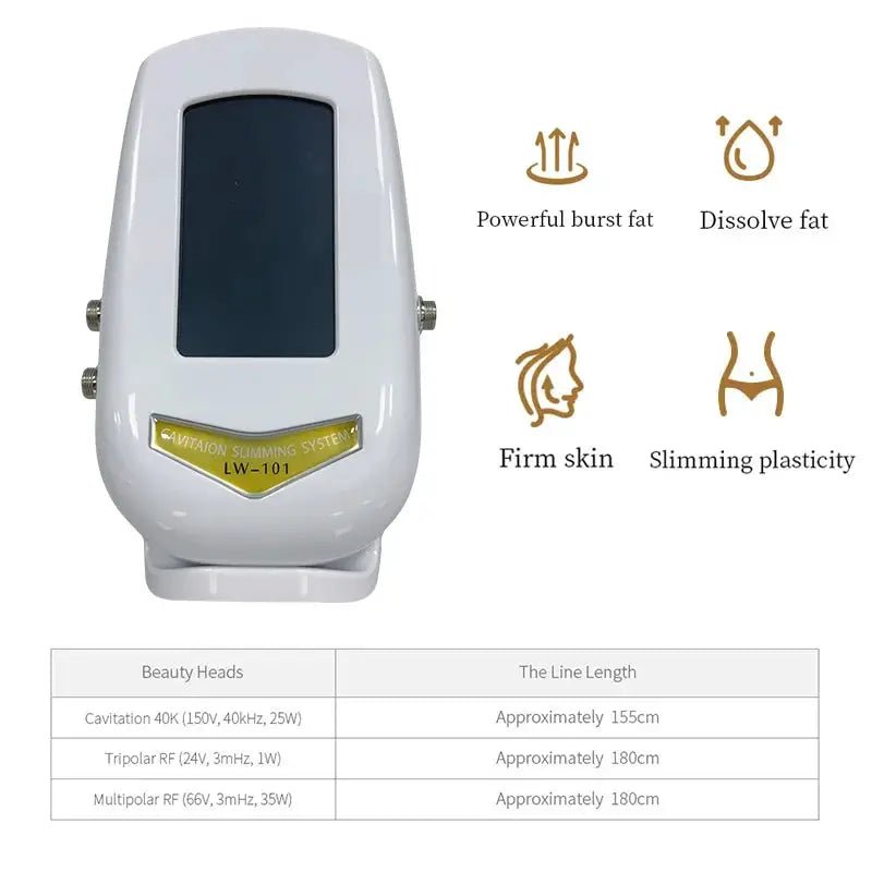 3 - in - 1 40K Ultrasonic Body Shaping and Facial RF Device for At Home Slimming