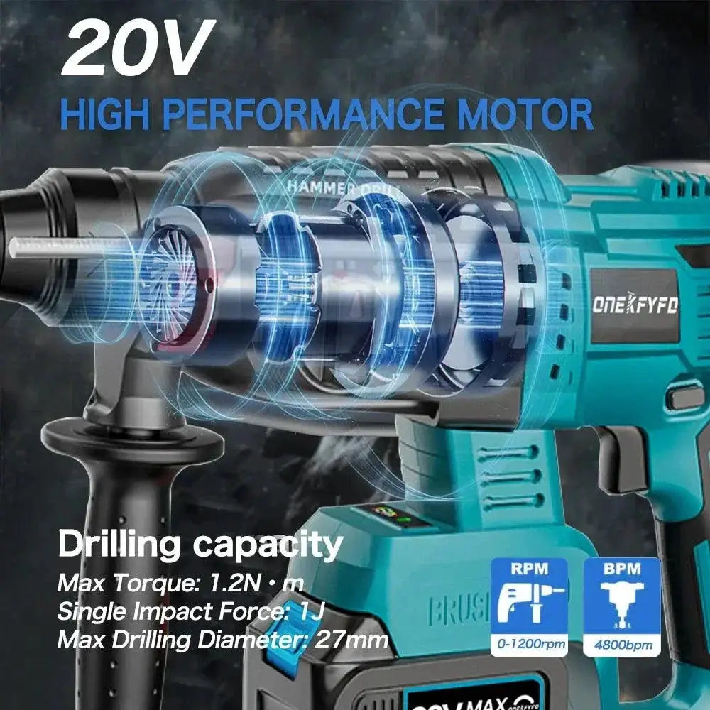 Three In One Cordless Brushless Hammer Drill For Steel