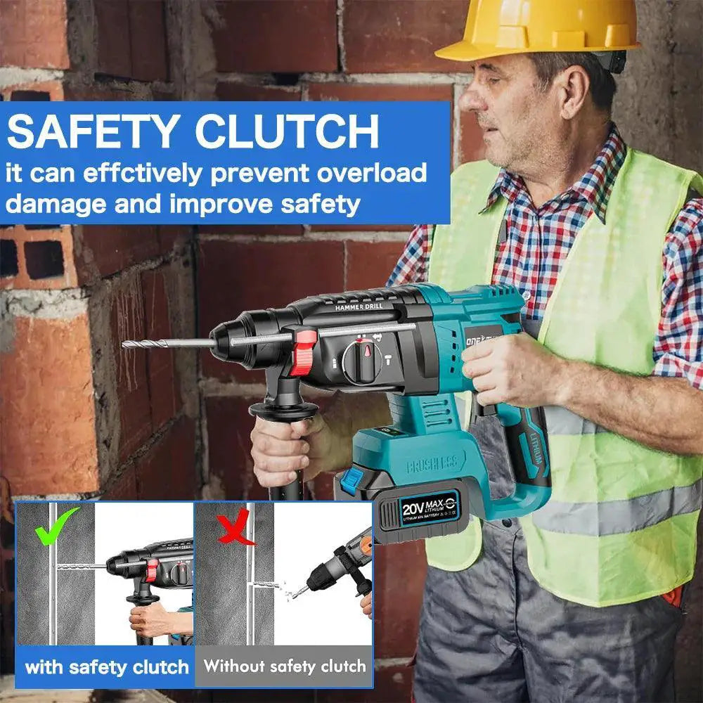 Three In One Cordless Brushless Hammer Drill For Steel
