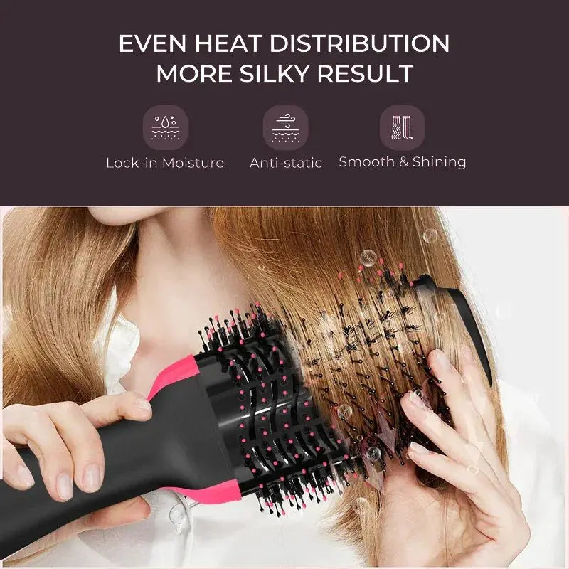 3 in 1 Hot Air Brush One Step Hair Dryer Styler 1000W