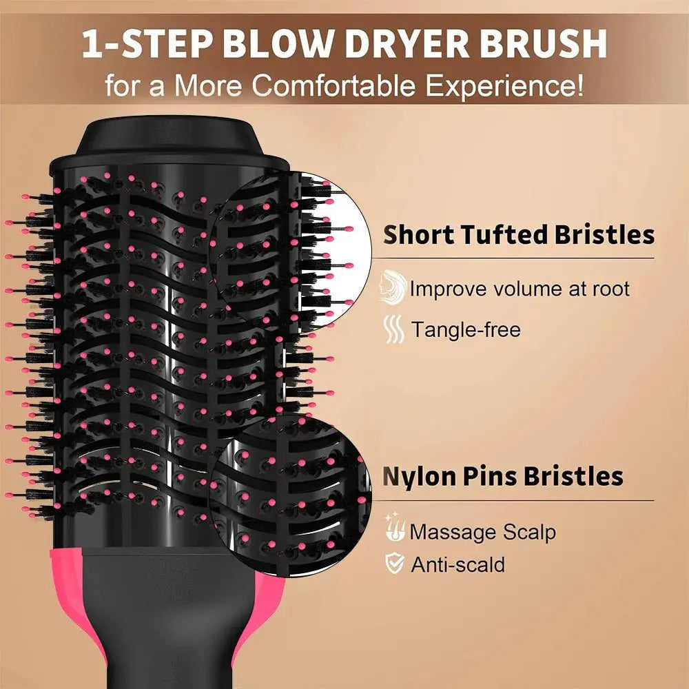 3 in 1 Hot Air Brush One Step Hair Dryer Styler 1000W