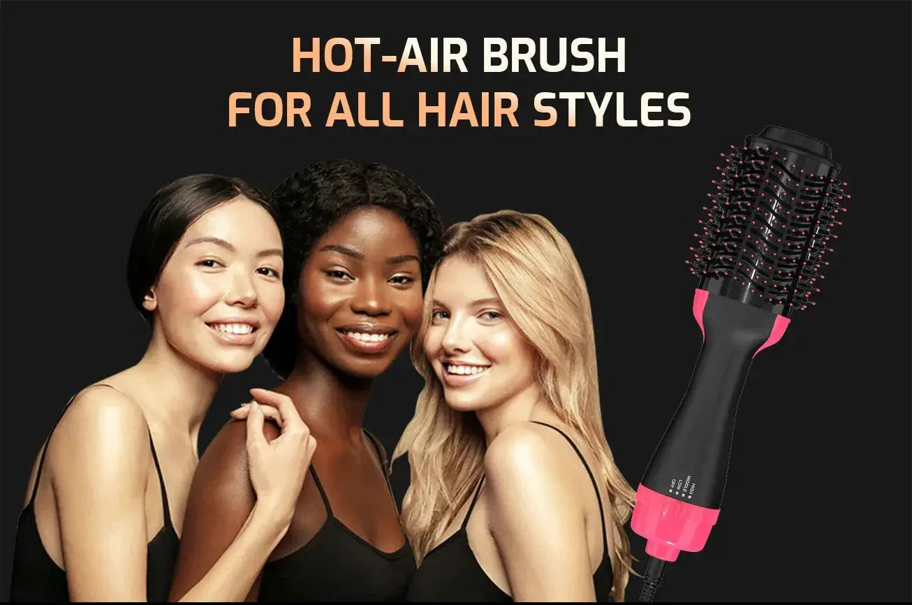 3 in 1 Hot Air Brush One Step Hair Dryer Styler 1000W