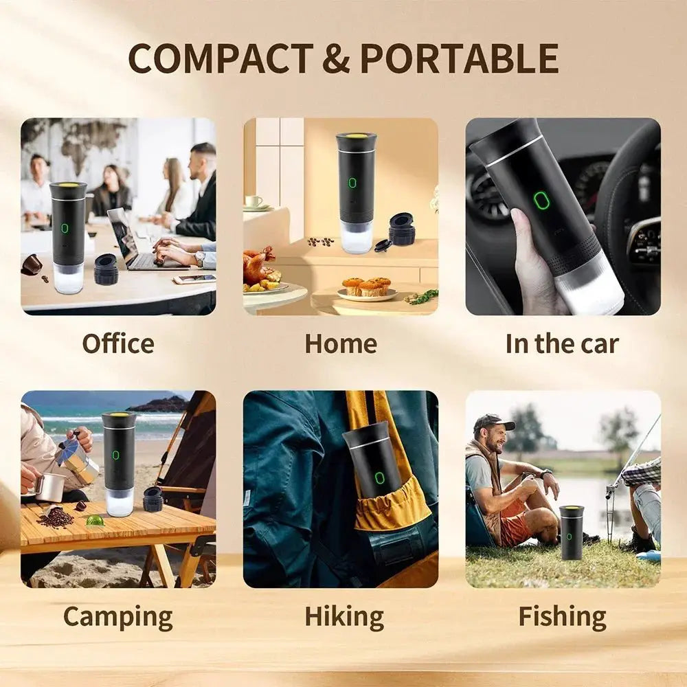 3 In 1 Portable Cordless Espresso Maker For Travel - OurLum.com