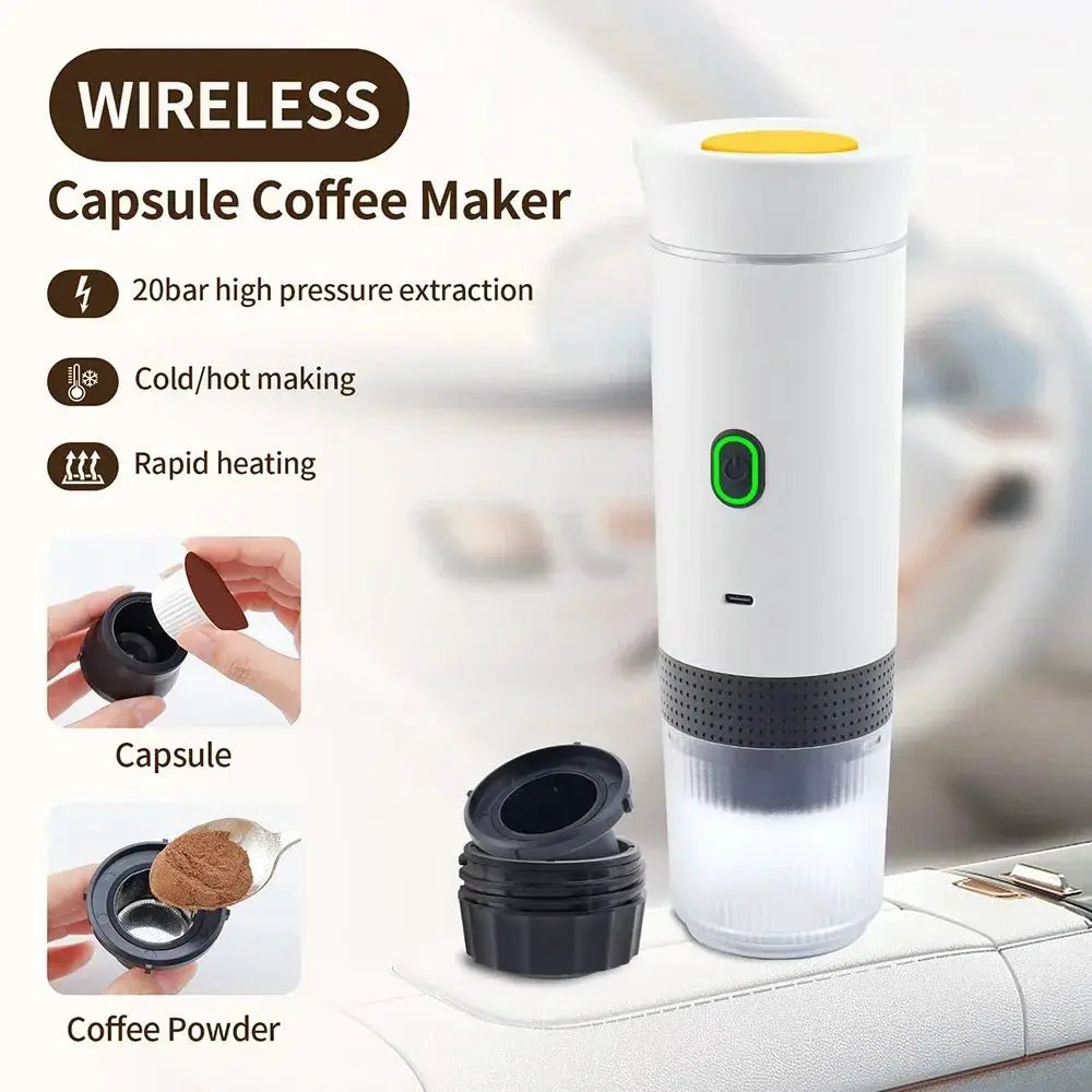 3 In 1 Portable Cordless Espresso Maker For Travel - OurLum.com