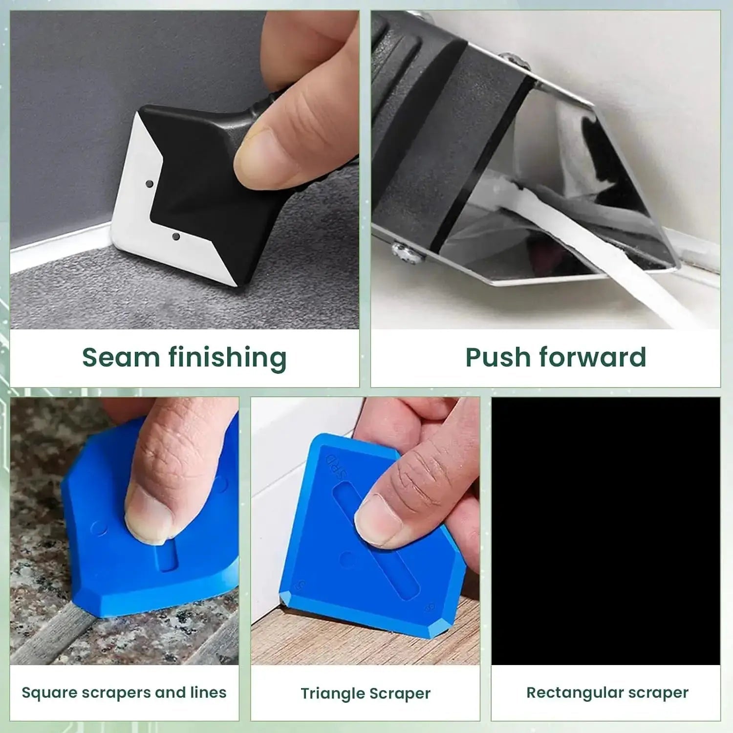 3 In 1 Silicone Remover Scraper Caulk Finisher Kit 9 Pieces All In One Tools