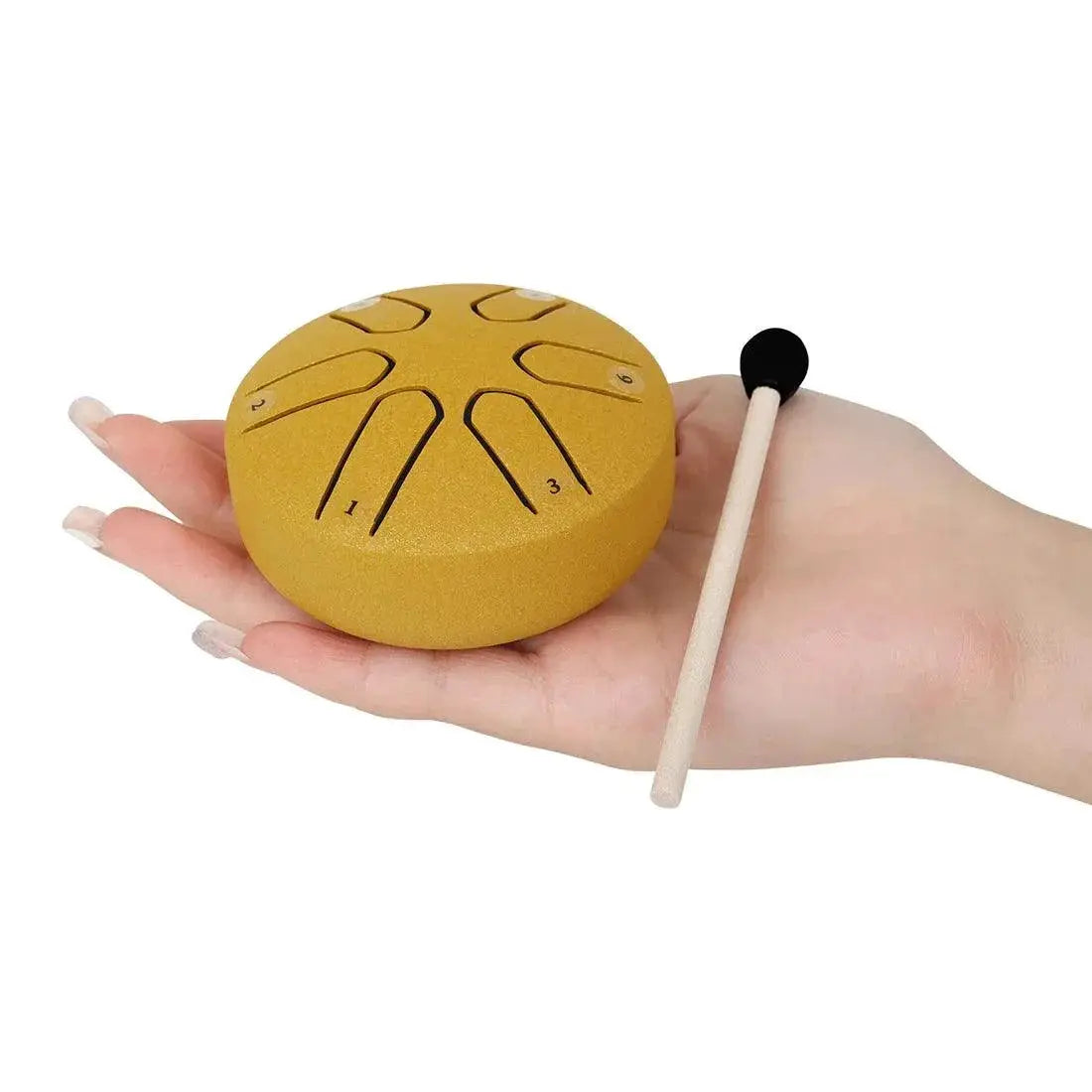 3 Inch 6 Tone Steel Tongue Drum Mini Hand Pan Drums