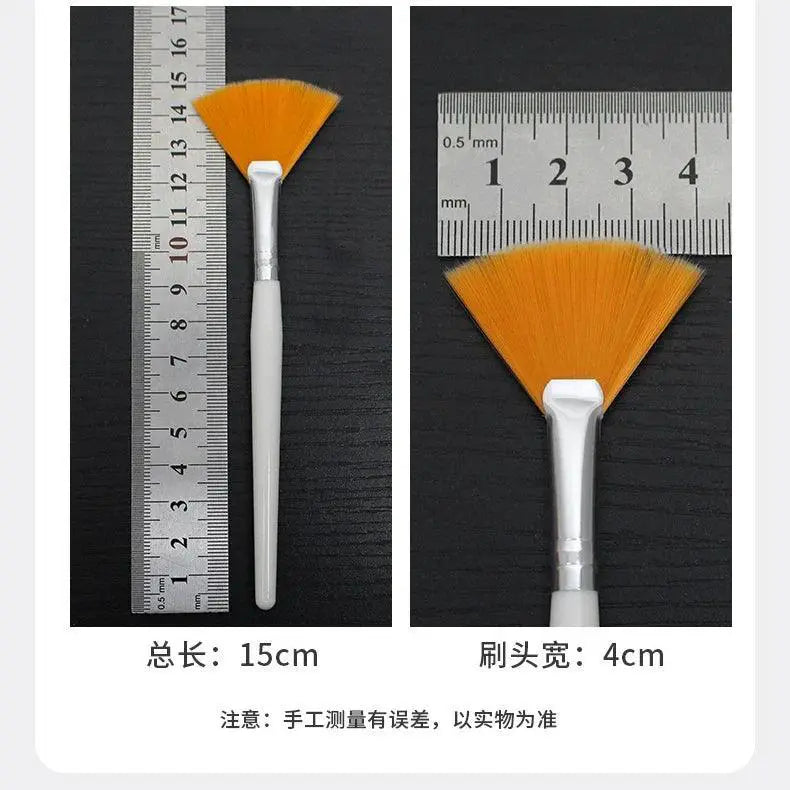Three Piece Facial Brush Set For Soft Makeup Application