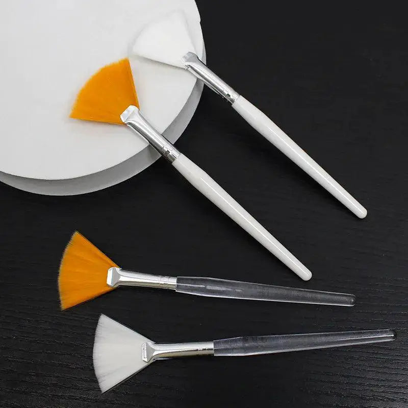 Three Piece Facial Brush Set For Soft Makeup Application