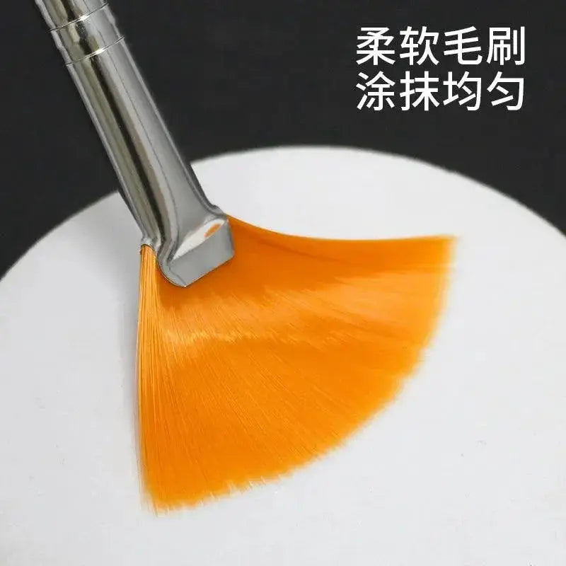 Three Piece Facial Brush Set For Soft Makeup Application