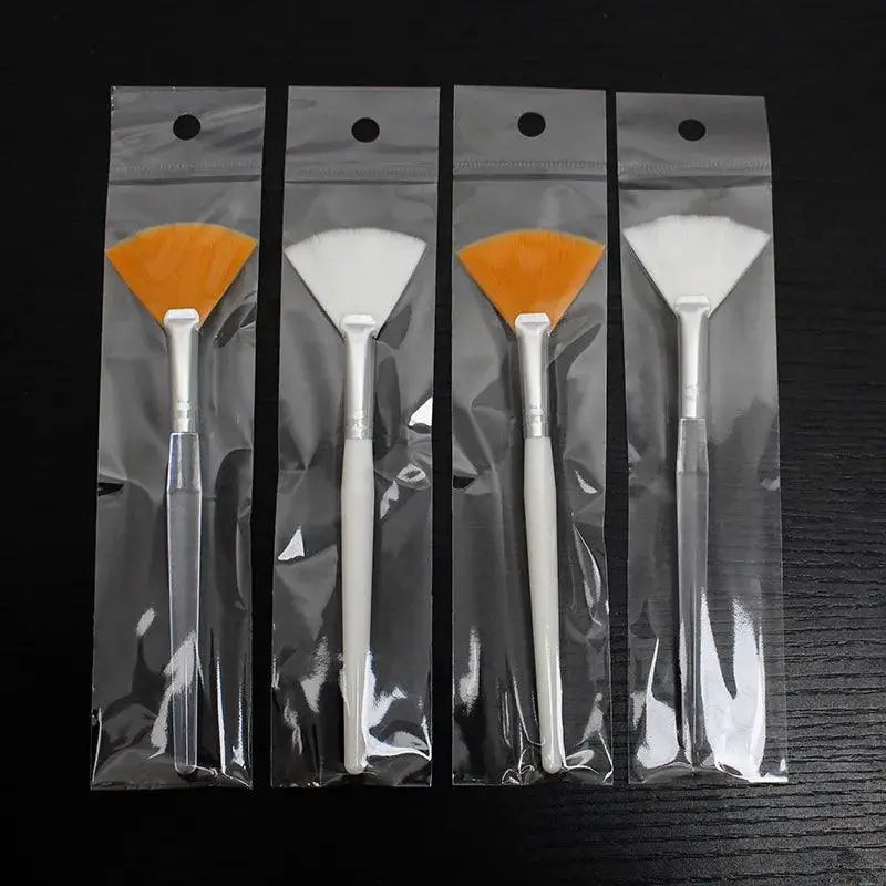Three Piece Facial Brush Set For Soft Makeup Application