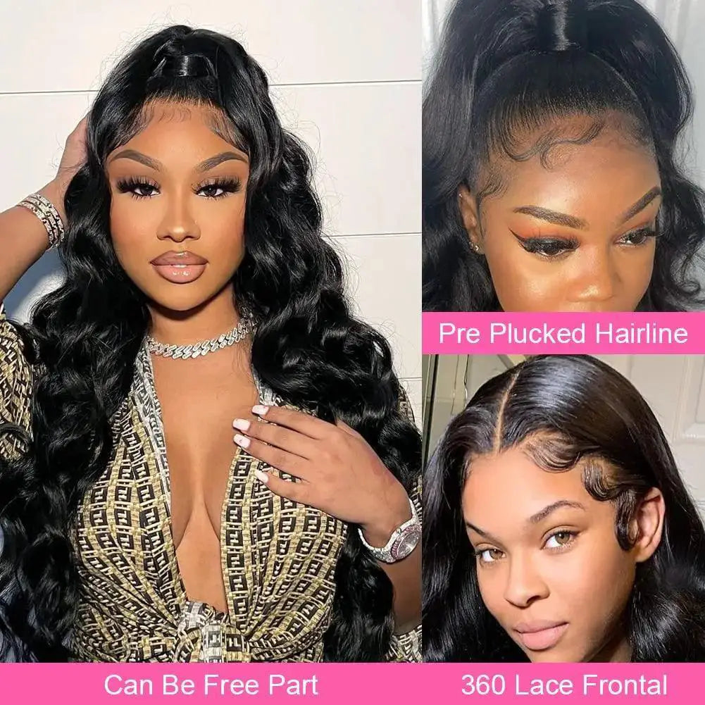 30 - 34 Inch Brazilian Remy Body Wave HD Lace Front Wig